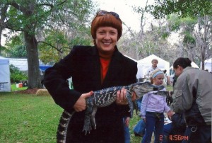 mom and a gator