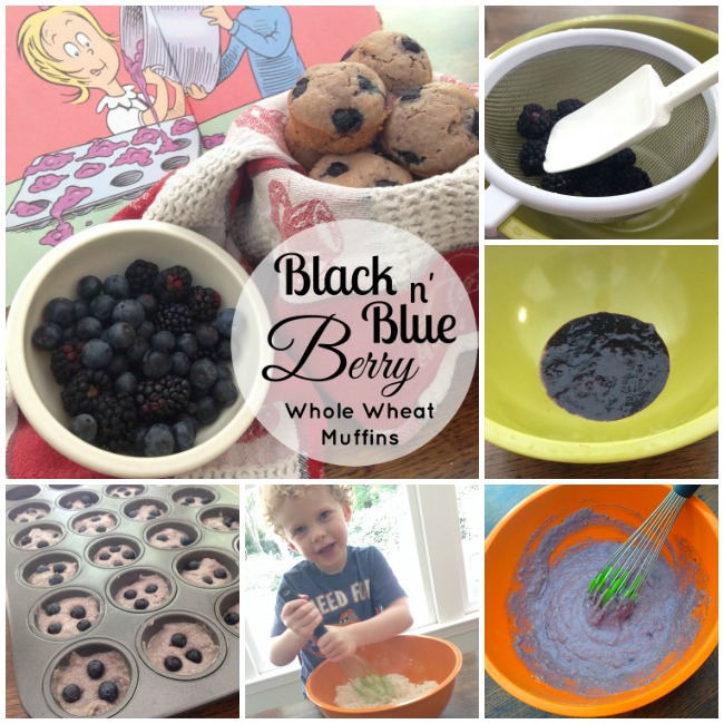Black N' Blue Berry Whole Wheat Muffins