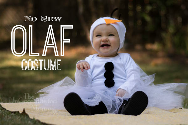 This is the easiest Olaf costume to make. No sewing required! It's the perfect Frozen Costume!!