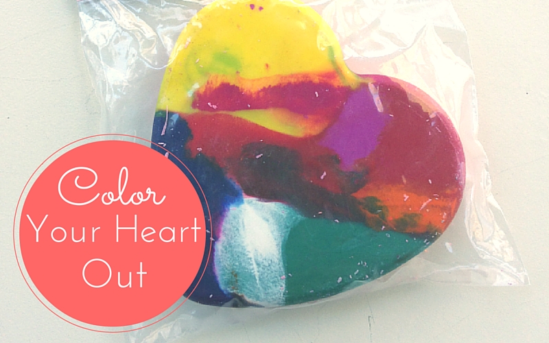 Heart Crayon Valentines Day Craft with Printable