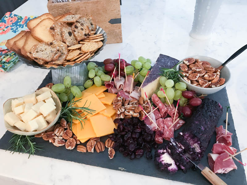 Charcuterie board for a Noonday Collections Trunk Show