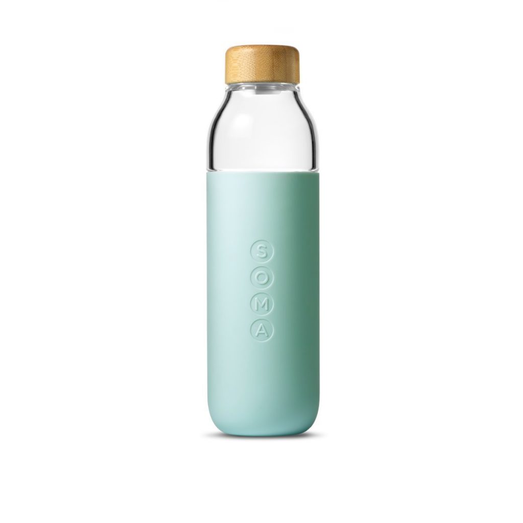 Glass Water Bottle - The Busy Mom Gift Guide - 17 Gifts for Moms Who Live In Their Car!- The Uncoordinated Mommy
