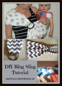 DIY Ring Sling Tutorial - The UnCoordinated Mommy
