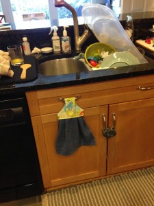 DIY Hanging Dish Towel