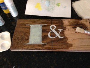 DIY Wooden Sign Tutorial - I and Love and You