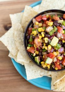 If you're looking for a delicious and healthy appetizer or snack, this Fresh Corn and Black Bean Salsa is perfect! It's easy and quick to prepare, and it's packed full of nutrients! Try this salsa for your next family gathering or game night!