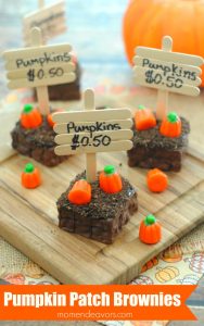 These Pumpkin Patch Brownies from Mom Endeavors are almost too cute to eat! | 12 Halloween Treats from The Uncoordinated Mommy