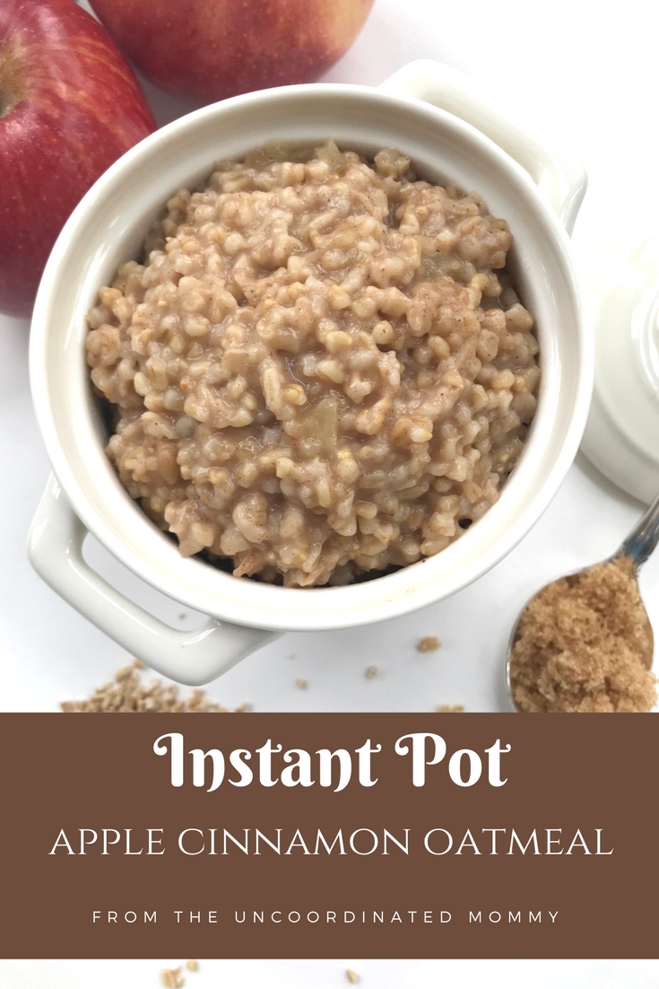 Instant Pot Apple Cinnamon Oatmeal